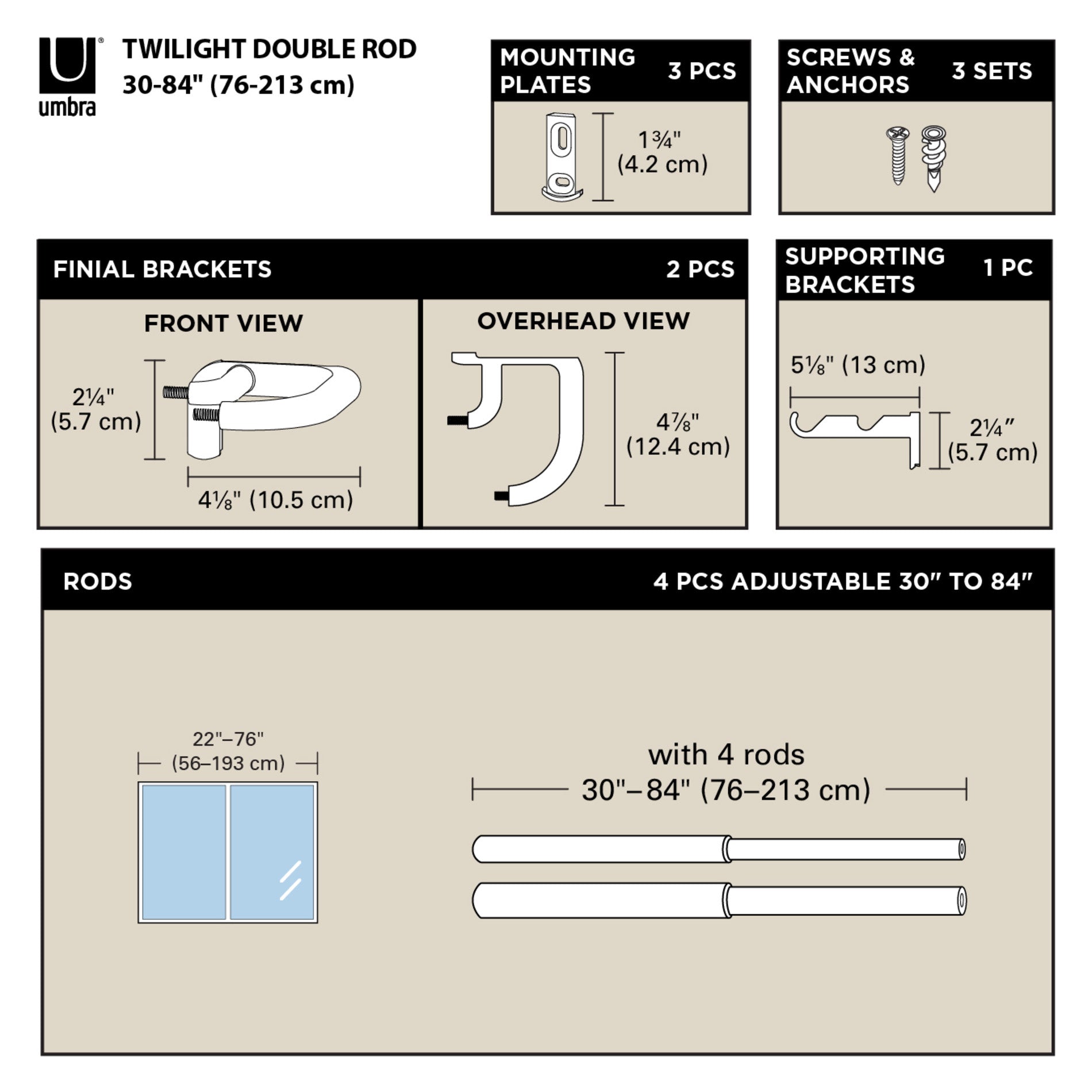 Blackout Curtain Rod for Light Blocking