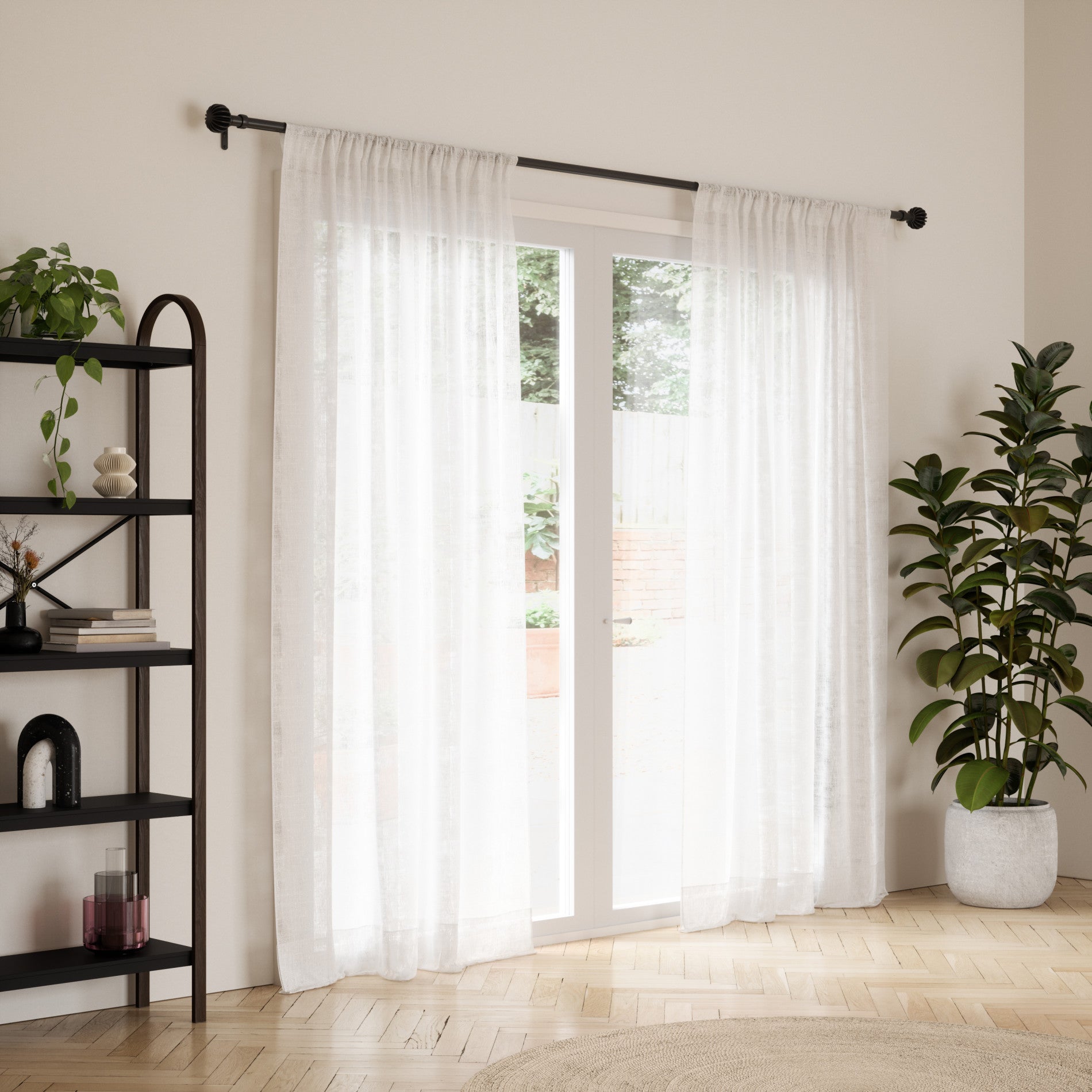 Finn Adjustable Curtain Rod for Home Decor