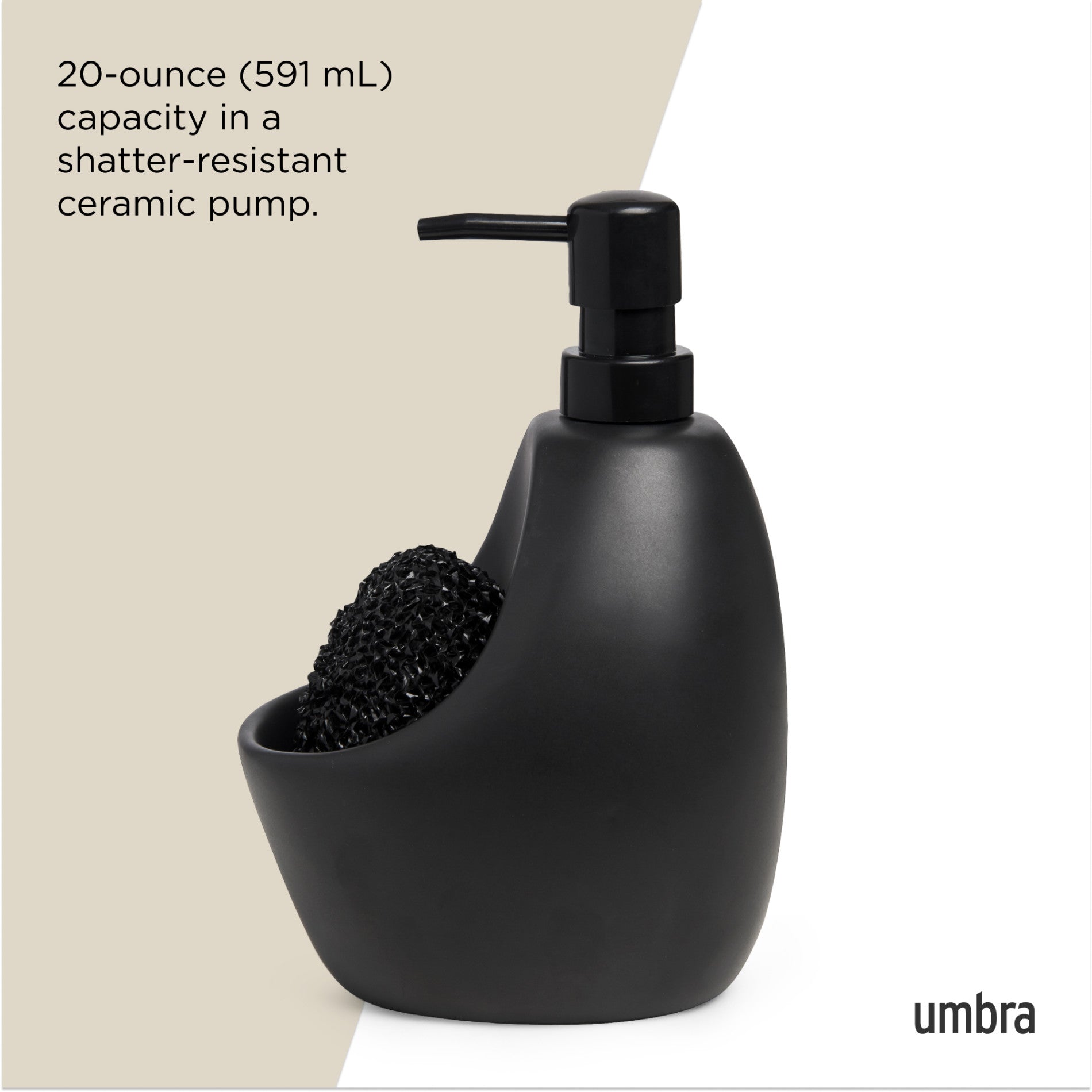 Joey Soap Dispenser with Scrub Brush