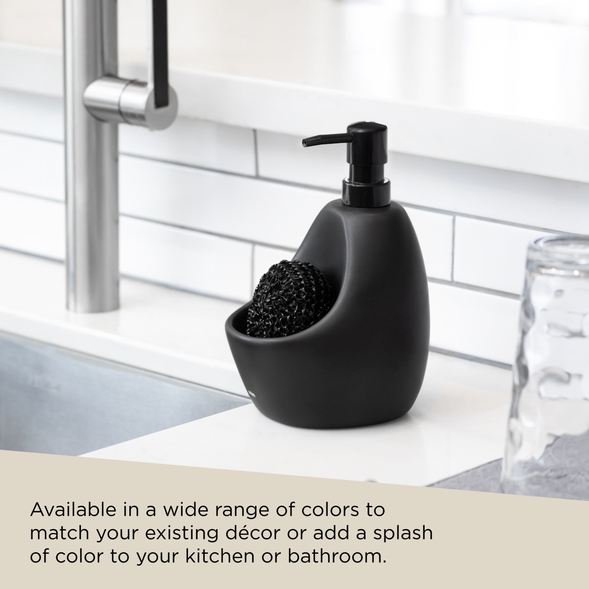 Joey Soap Dispenser with Scrub Brush