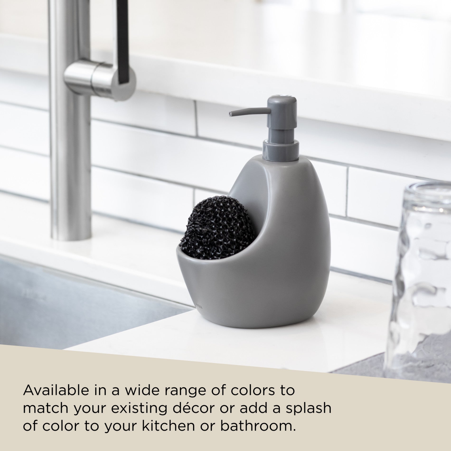 Joey Soap Dispenser with Scrub Brush