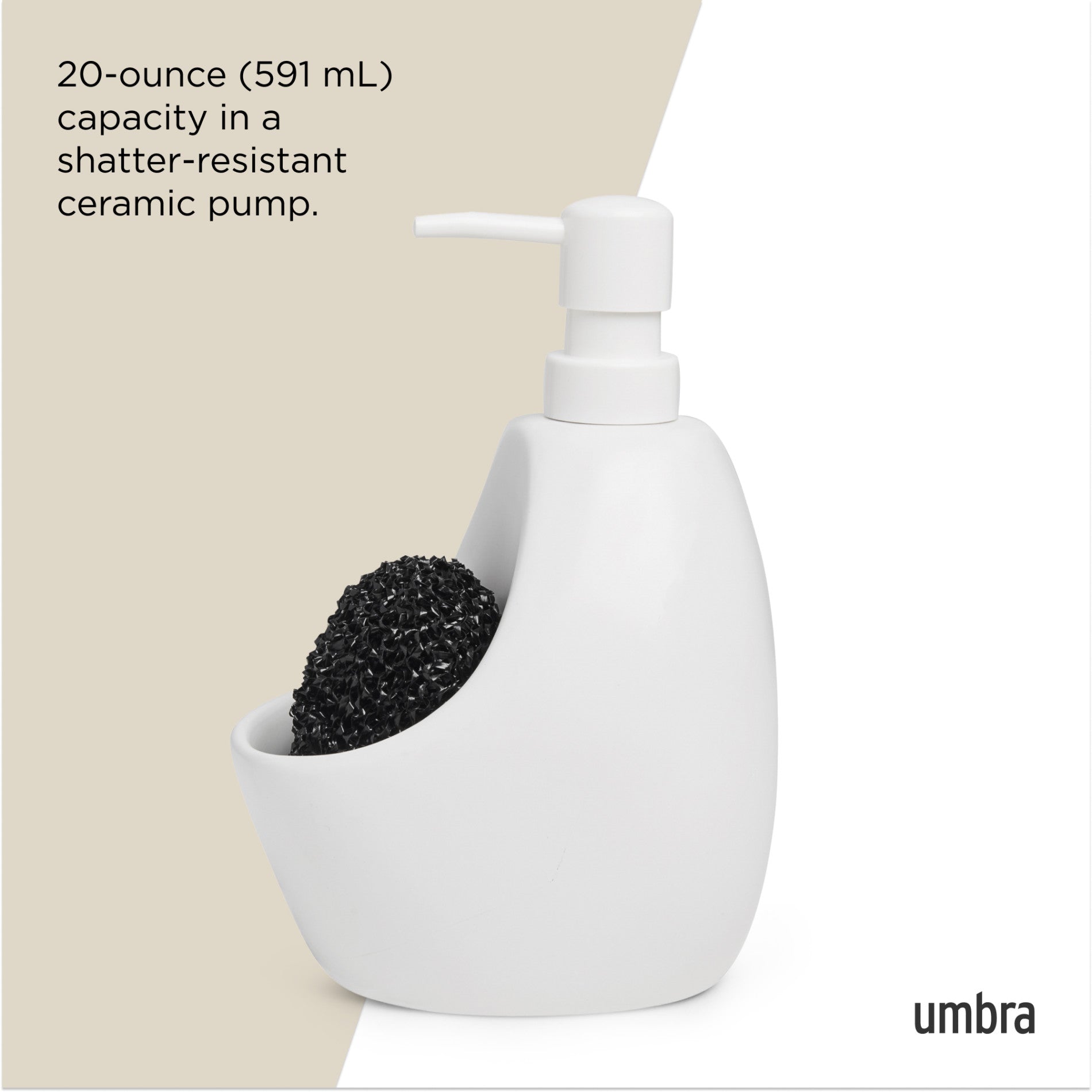Joey Soap Dispenser with Scrub Brush