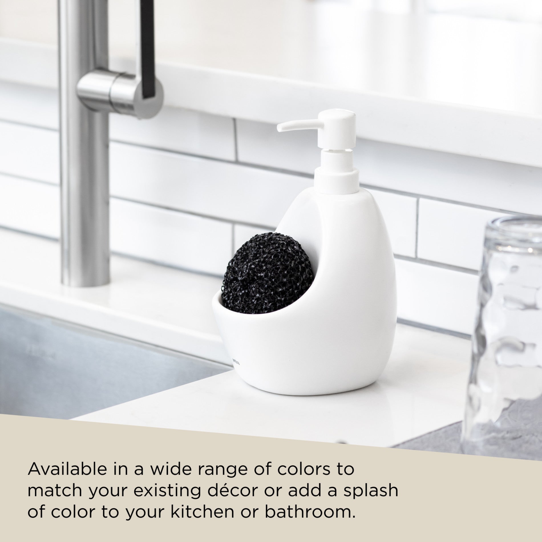 Joey Soap Dispenser with Scrub Brush