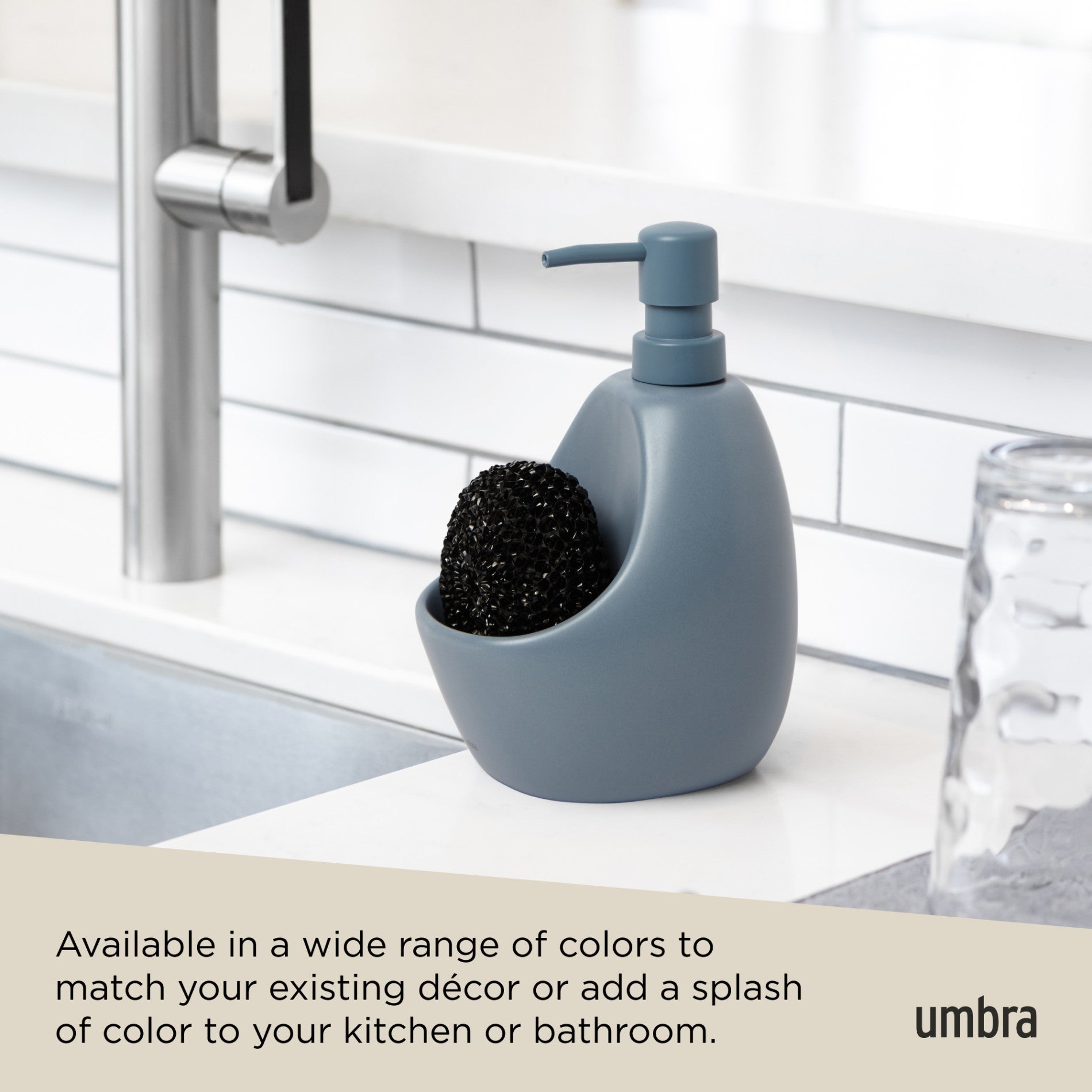 Joey Soap Dispenser with Scrub Brush
