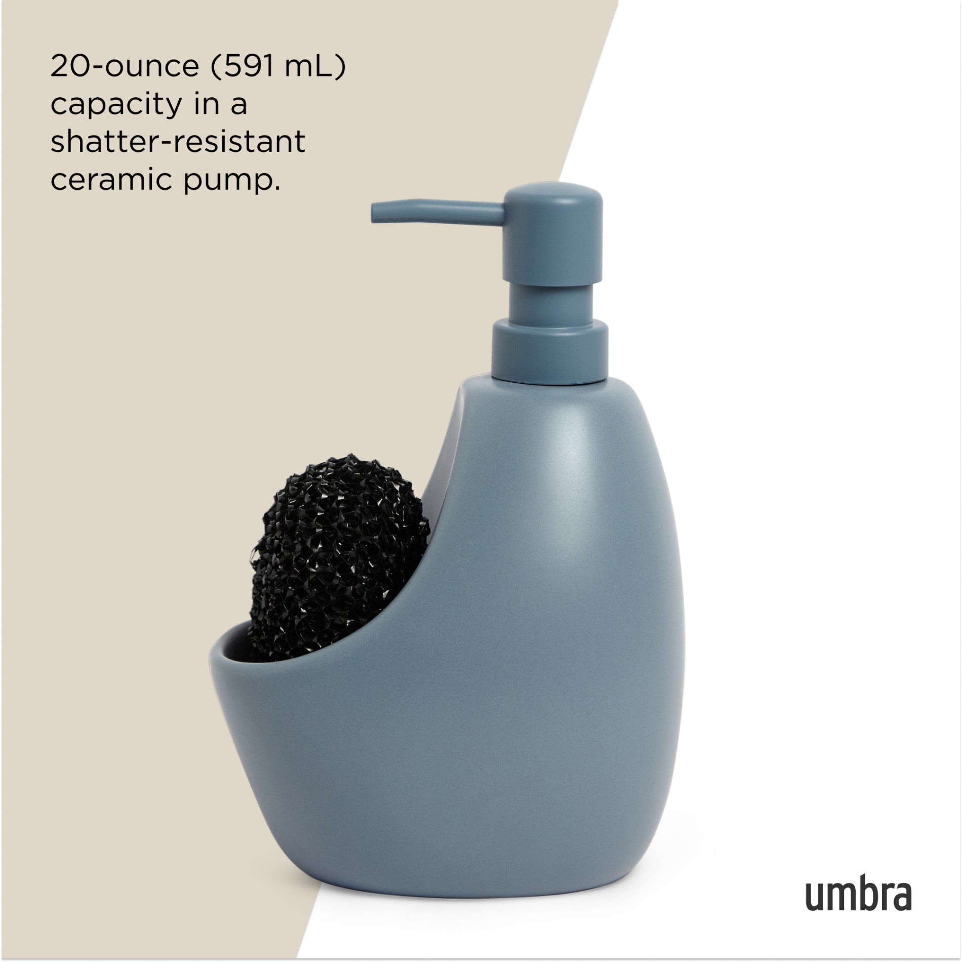 Joey Soap Dispenser with Scrub Brush