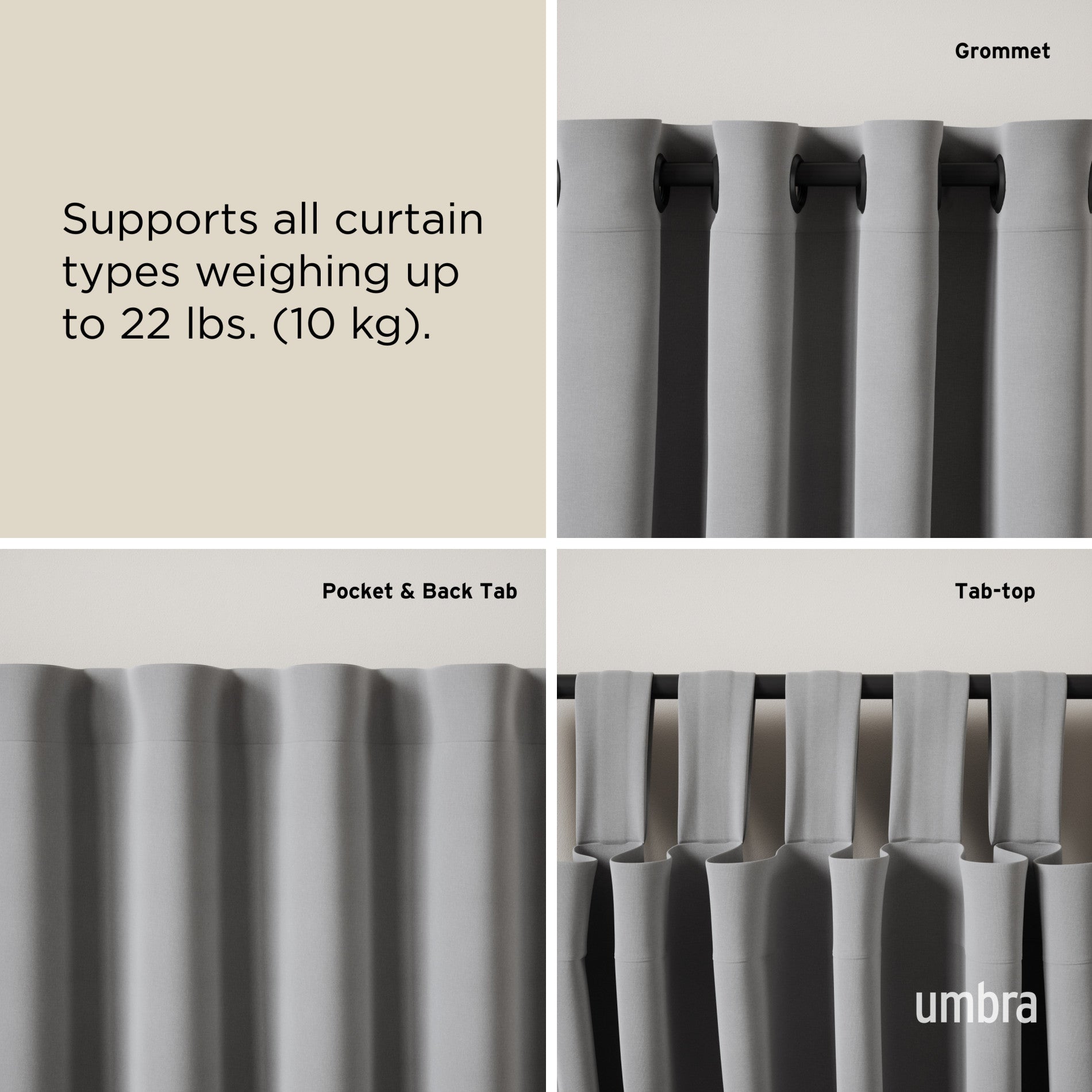 Modern Ringlet Curtain Rod for Stylish Windows