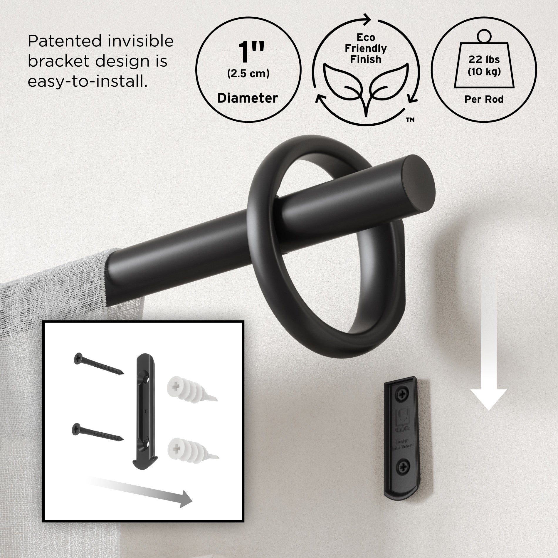 Modern Ringlet Curtain Rod for Stylish Windows