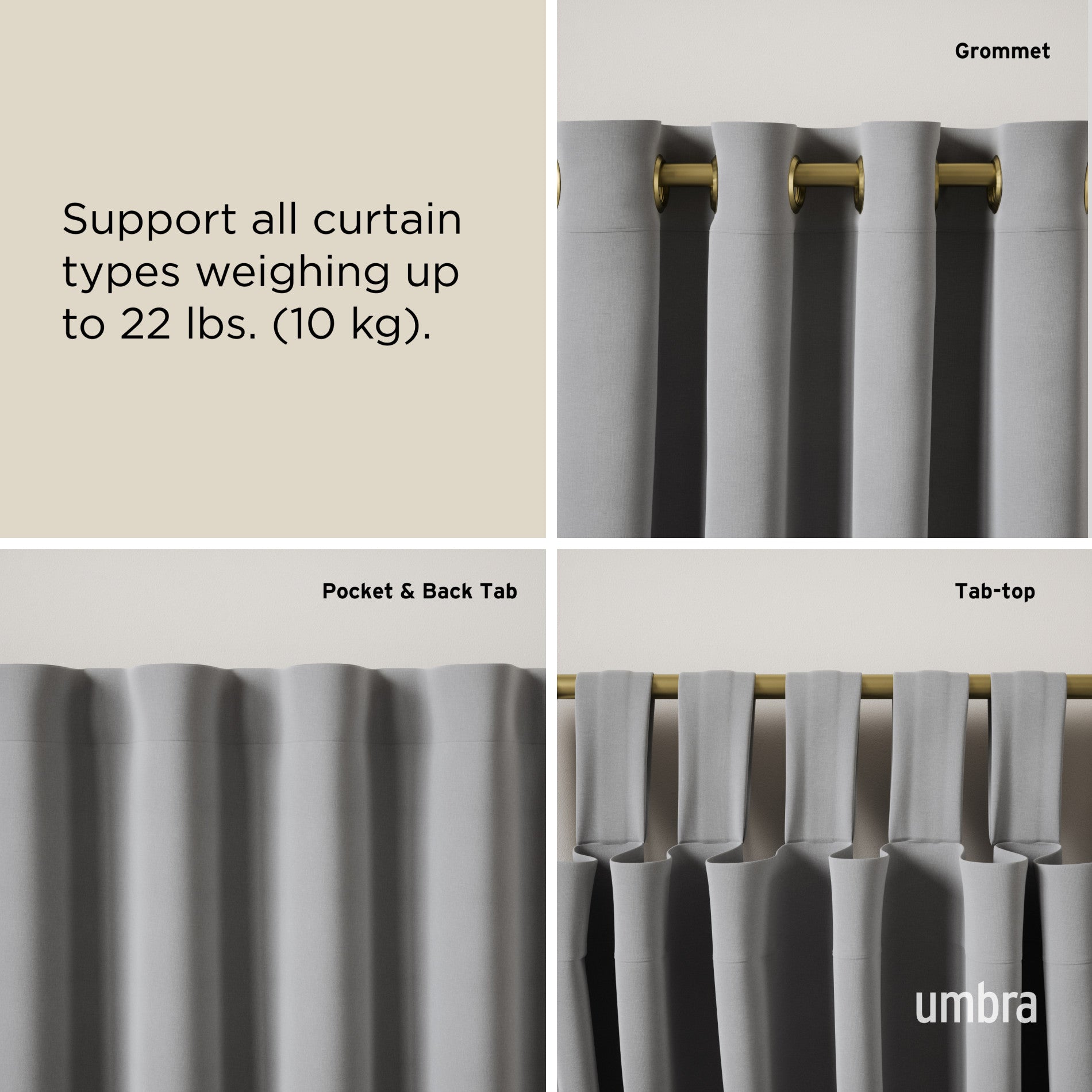 Modern Ringlet Curtain Rod for Stylish Windows