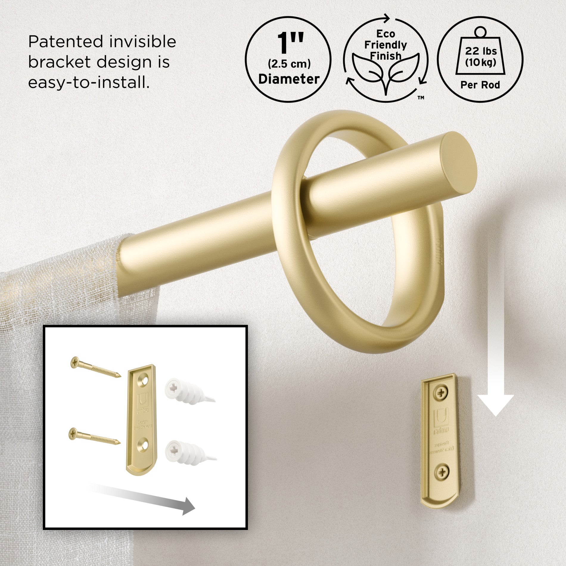 Modern Ringlet Curtain Rod for Stylish Windows