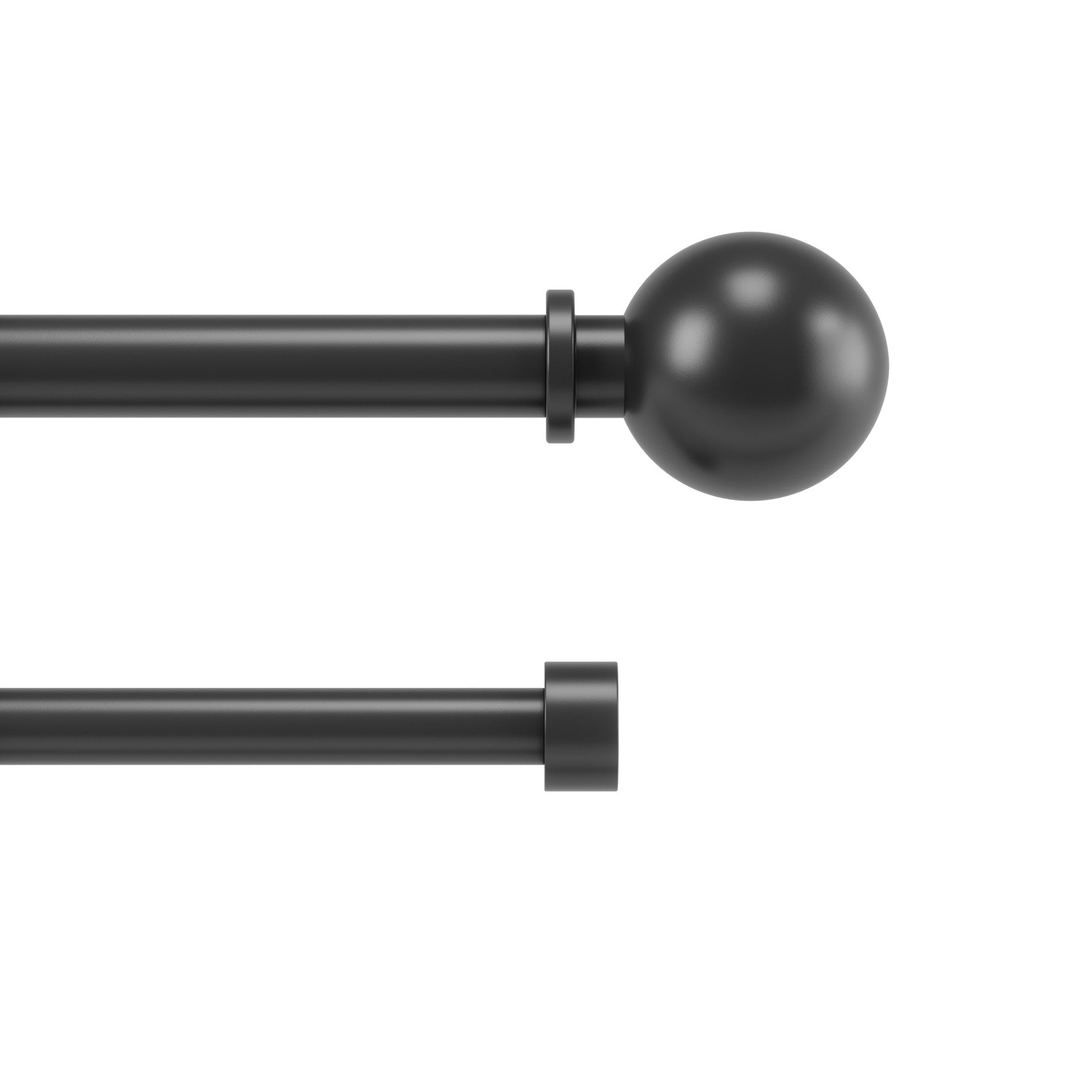 Double Curtain Rod for Layered Drapes