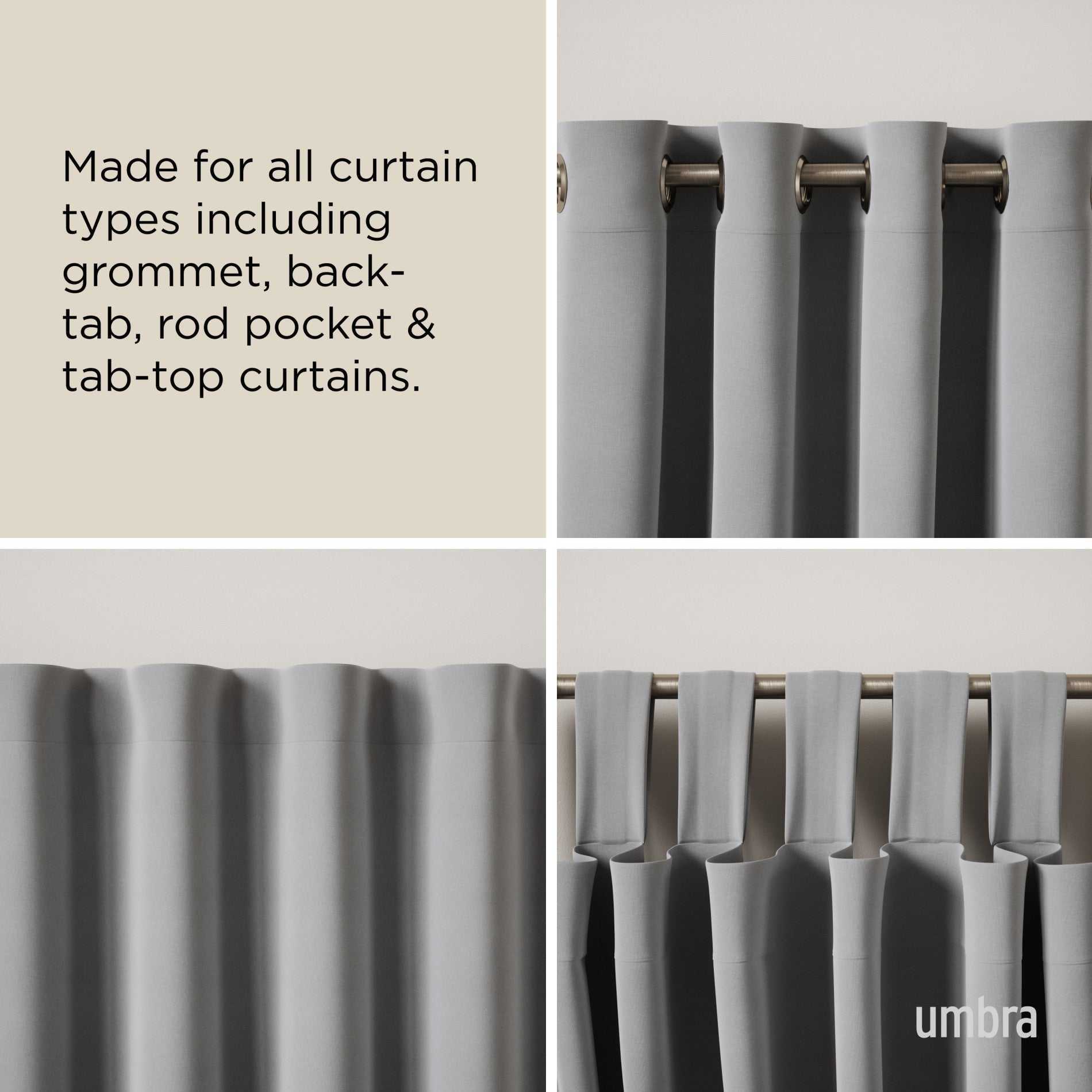 Cleo Adjustable Curtain Rod for Windows